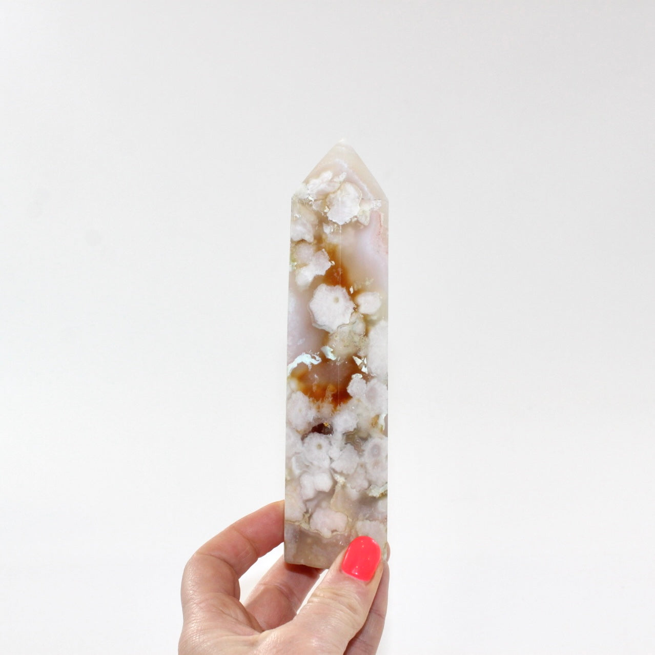 Flower agate tower  | ASH&STONE Crystal Jewellery Shop Auckland NZ