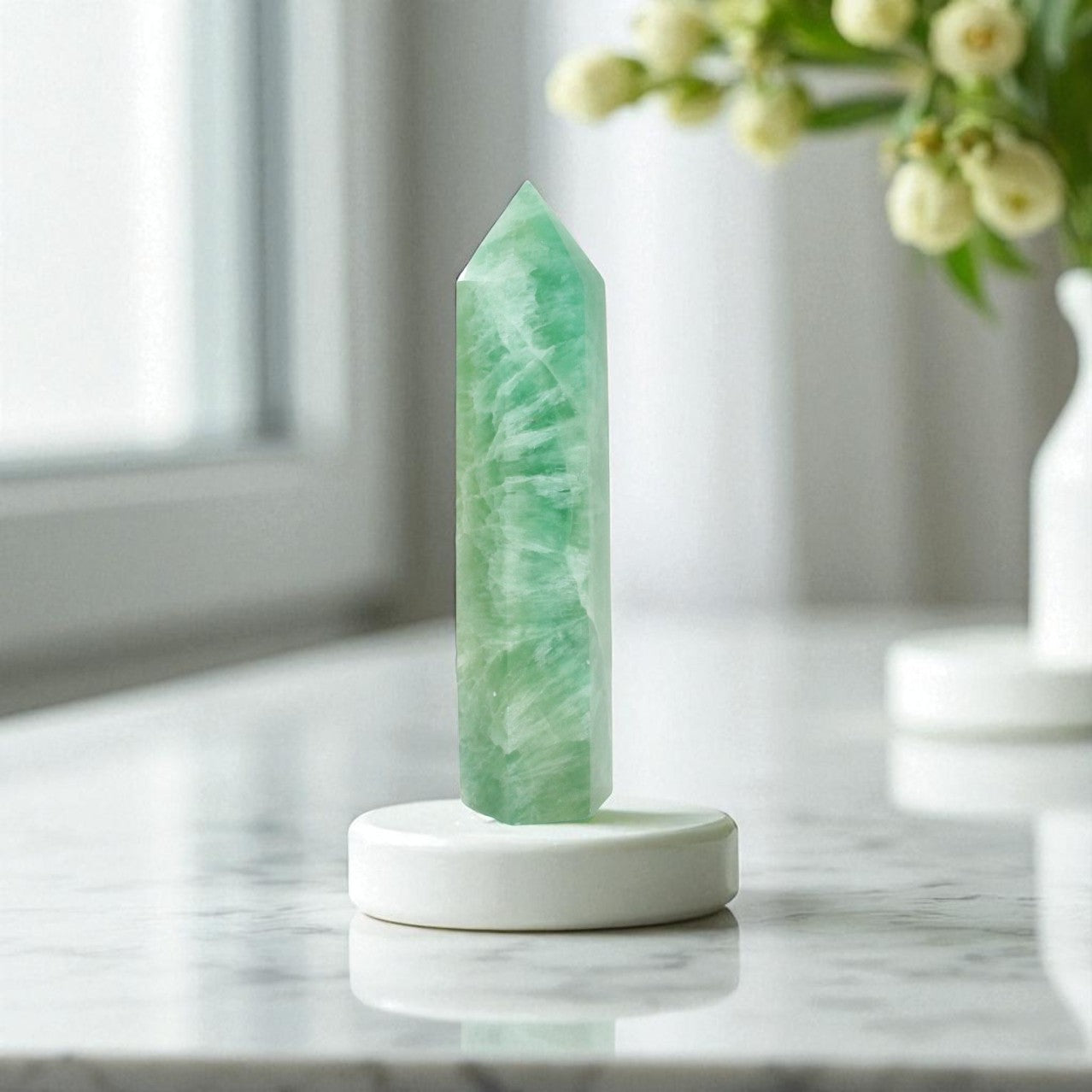 Fluorite Green Crystal Tower | ASH&STONE Crystal Jewellery Shop Auckland NZ