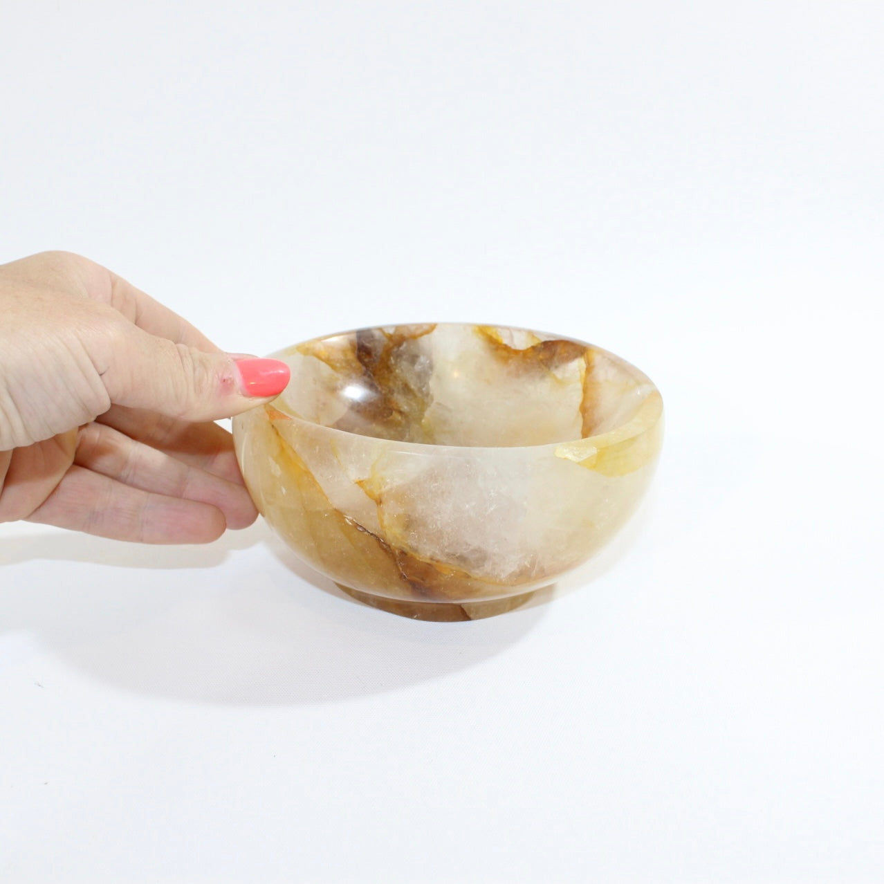 Golden Healer polished Crystal bowl. Free express shipping. Shop online from ASH&STONE crystal shop Auckland NZ. AfterPay available.