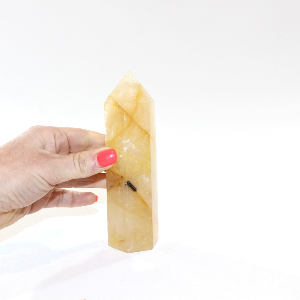 Golden Healer Crystal Tower. Free express shipping. Shop online from ASH&STONE crystal shop Auckland NZ. AfterPay available.