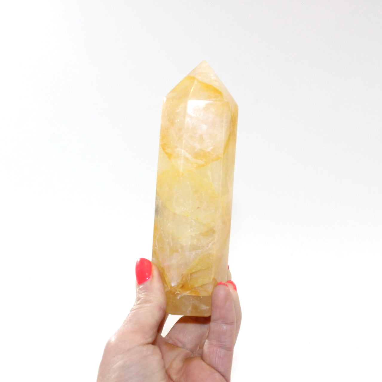 Golden Healer Crystal Tower. Free express shipping. Shop online from ASH&STONE crystal shop Auckland NZ. AfterPay available.