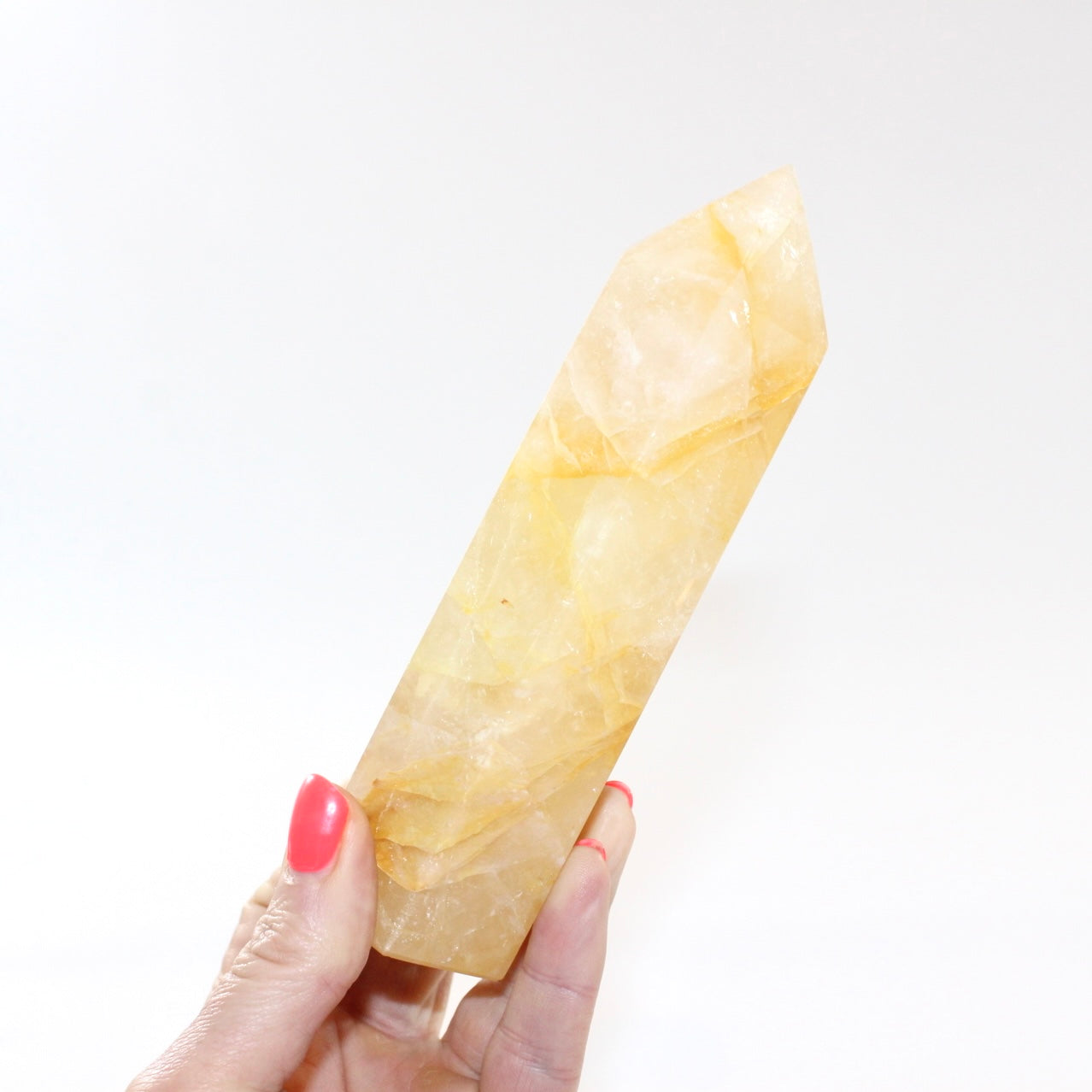 Golden Healer Crystal Tower. Free express shipping. Shop online from ASH&STONE crystal shop Auckland NZ. AfterPay available.