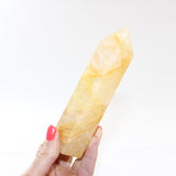 Golden Healer Crystal Tower. Free express shipping. Shop online from ASH&STONE crystal shop Auckland NZ. AfterPay available.
