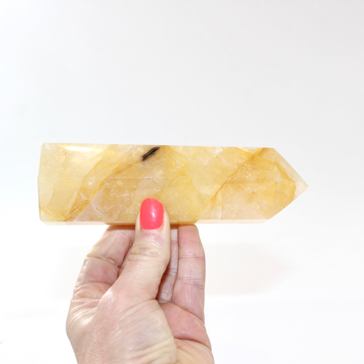 Golden Healer Crystal Tower. Free express shipping. Shop online from ASH&STONE crystal shop Auckland NZ. AfterPay available.