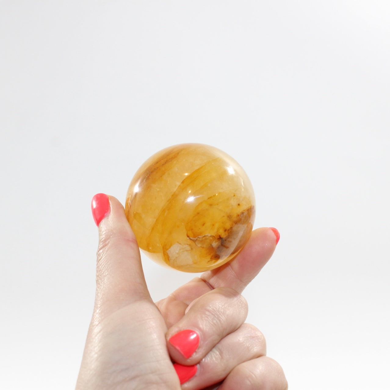 Golden Healer sphere crystal with stand 