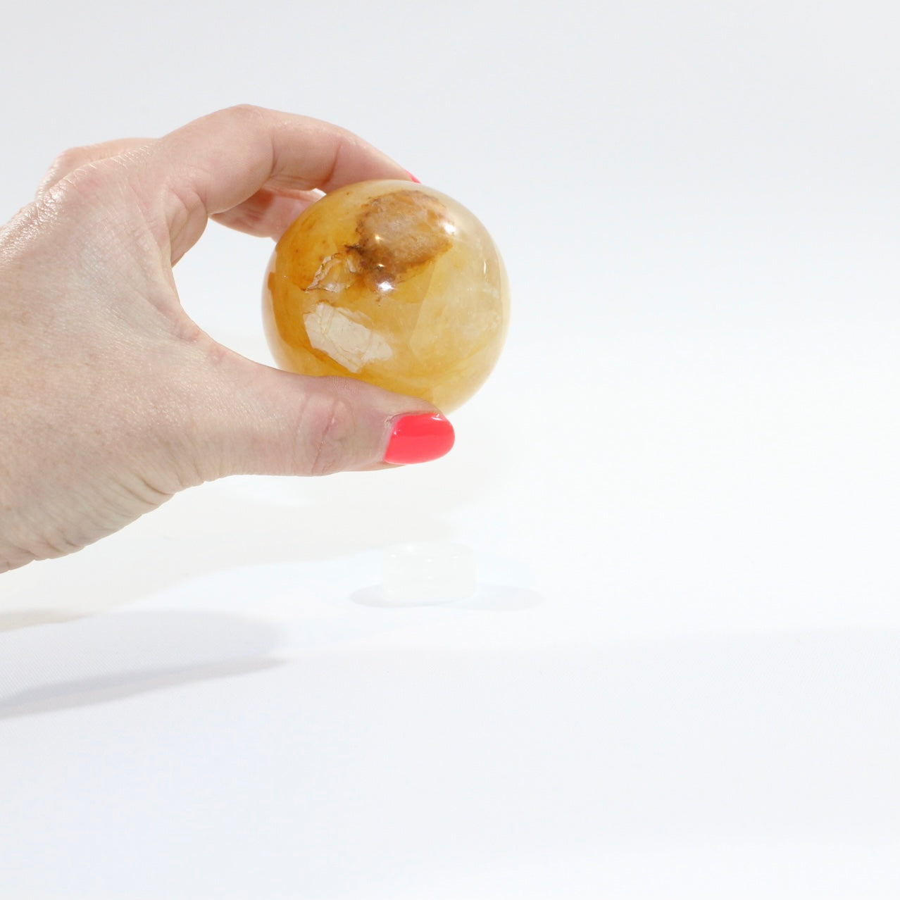 Golden Healer sphere crystal with stand 