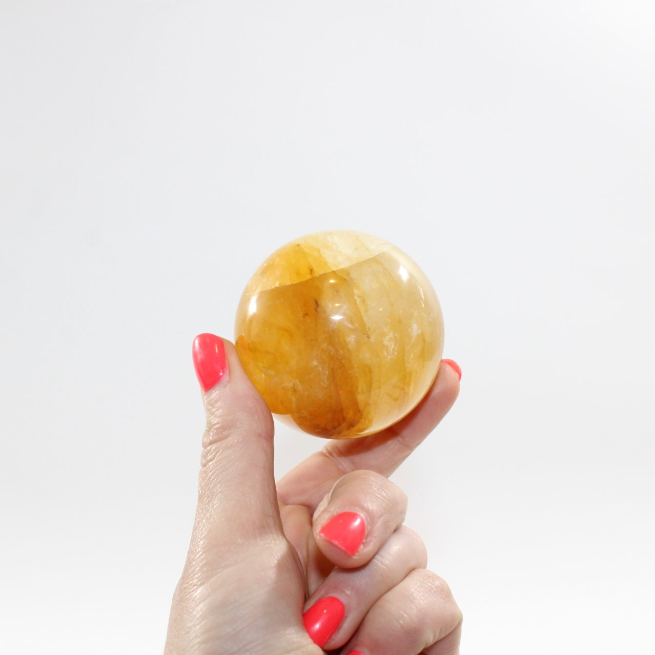 Golden Healer sphere crystal with stand 
