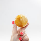 Golden Healer sphere crystal with stand 