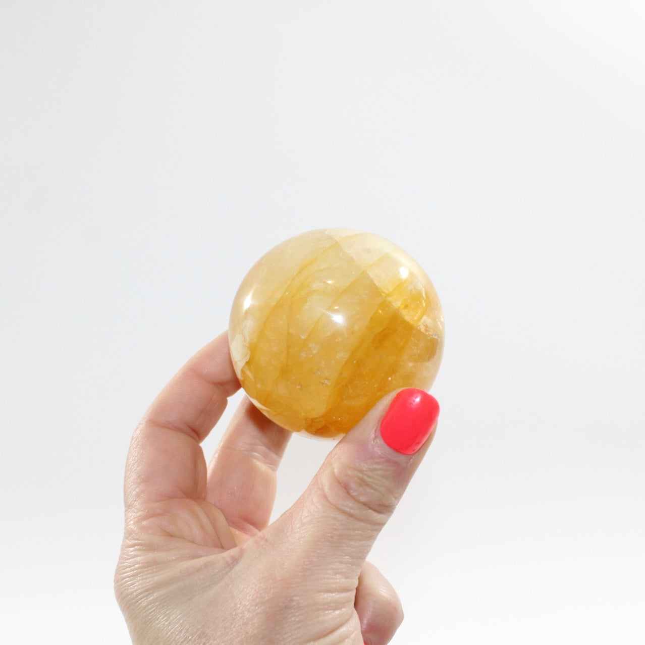 Golden Healer sphere crystal with stand 