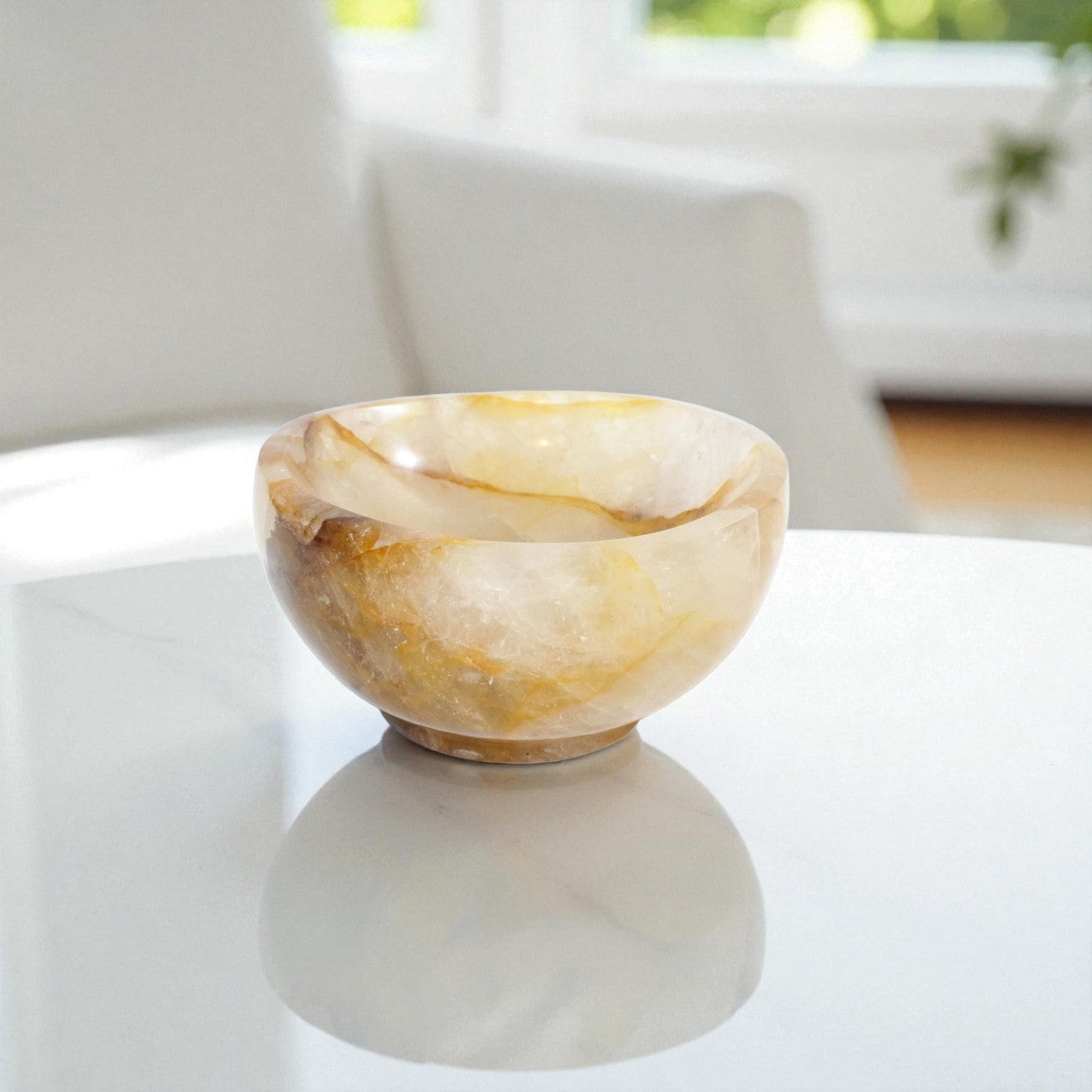 Golden Healer polished Crystal bowl. Free express shipping. Shop online from ASH&STONE crystal shop Auckland NZ. AfterPay available.