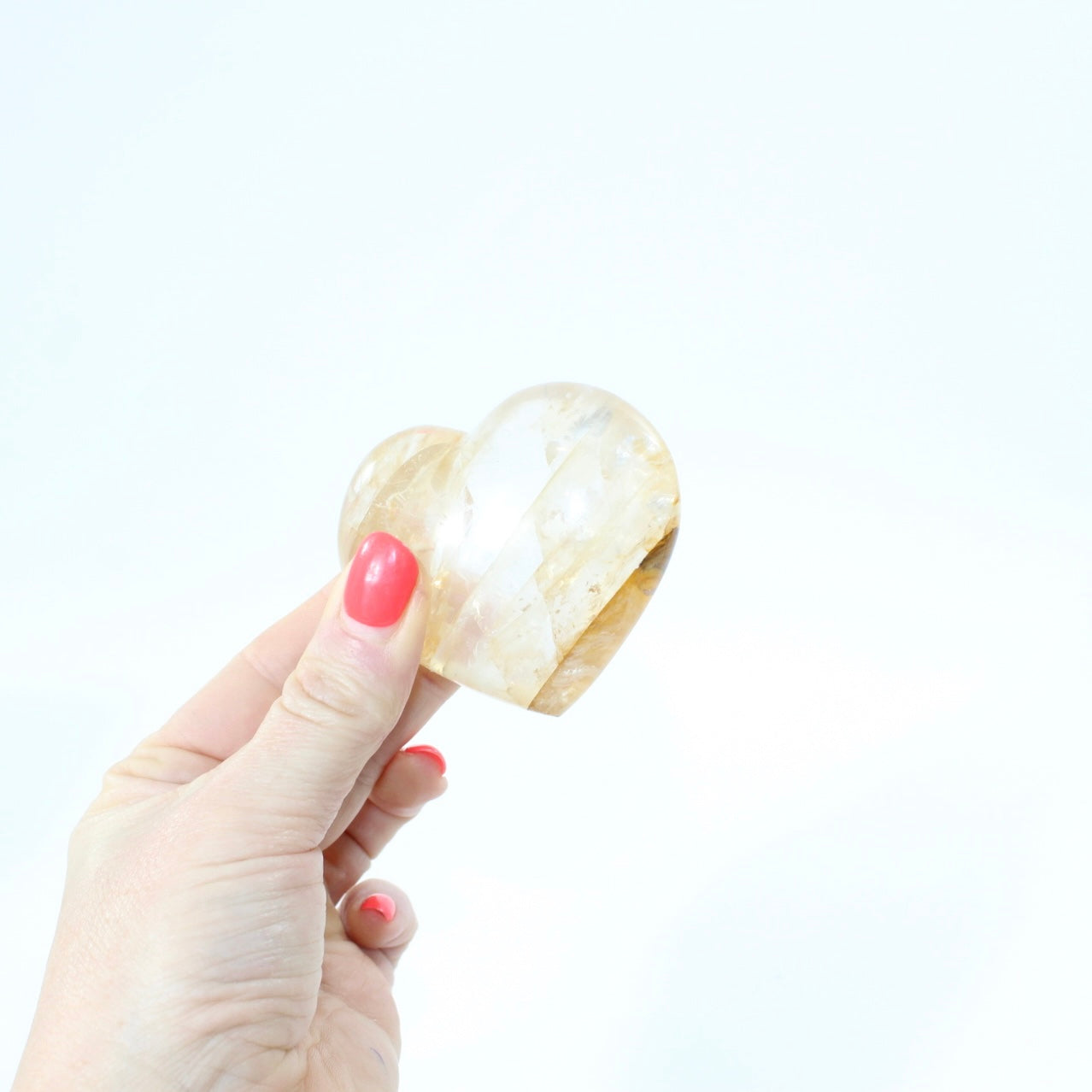 Golden Healer Crystal Heart in Quartz . Free express shipping. Shop online from ASH&STONE Crystal Shop Auckland NZ. AfterPay available. 