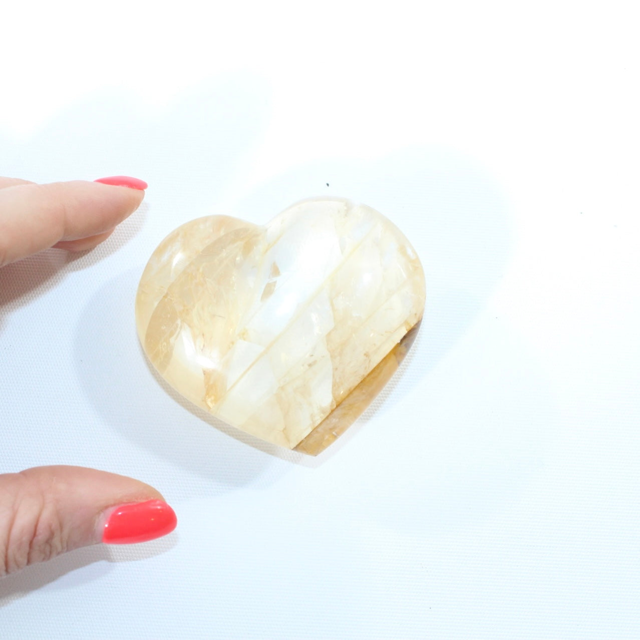 Golden Healer Crystal Heart in Quartz . Free express shipping. Shop online from ASH&STONE Crystal Shop Auckland NZ. AfterPay available. 