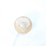 Golden healer in quartz heart crystal lamp. Free express shipping. Shop online from ASH&STONE crystal shop Auckland NZ. AfterPay available.
