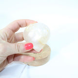 Golden healer in quartz heart crystal lamp. Free express shipping. Shop online from ASH&STONE crystal shop Auckland NZ. AfterPay available.
