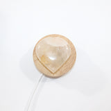 Golden healer in quartz heart crystal lamp. Free express shipping. Shop online from ASH&STONE crystal shop Auckland NZ. AfterPay available.
