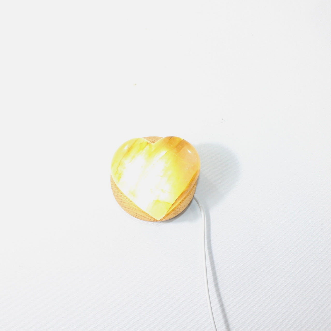 Golden Healer Crystal Heart Lamp. Free express shipping. Shop online from ASH&STONE Crystal Shop Auckland NZ. AfterPay available. 