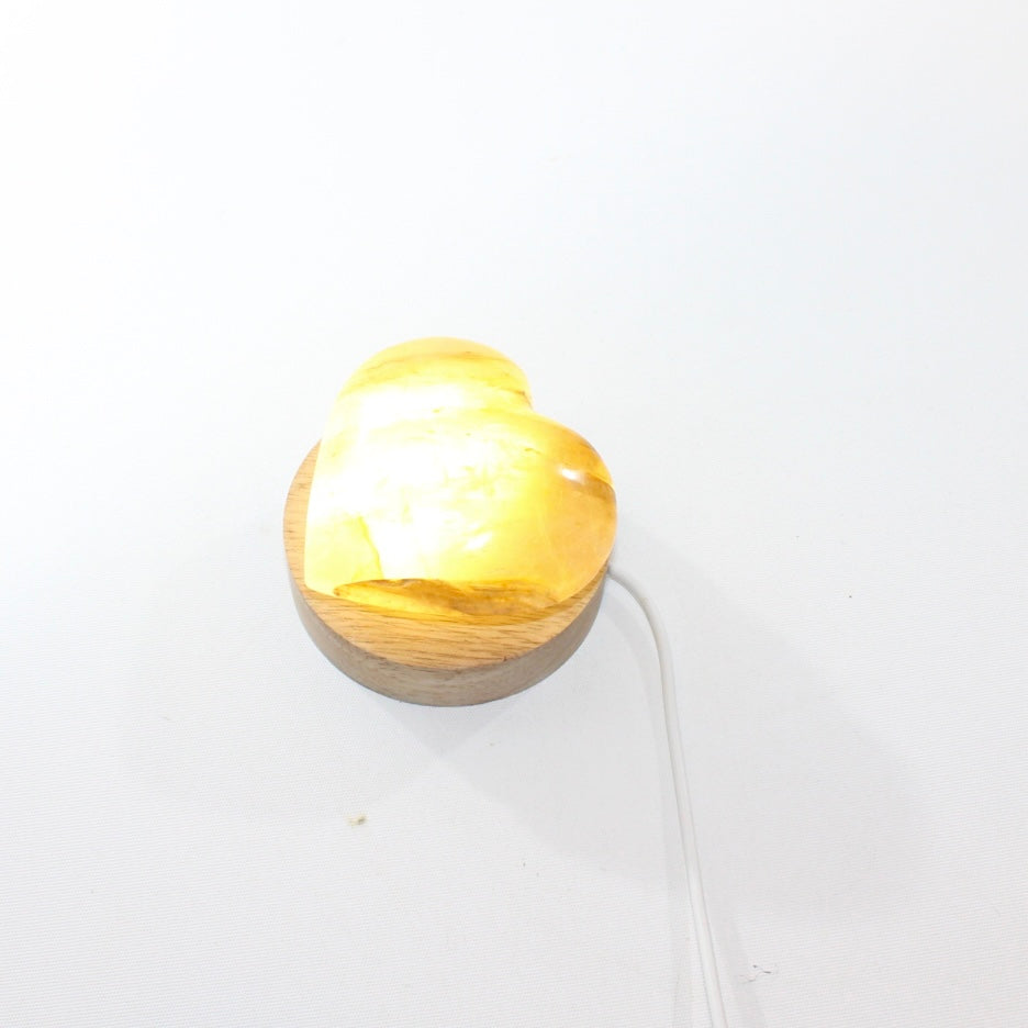 Golden Healer Crystal Heart Lamp. Free express shipping. Shop online from ASH&STONE Crystal Shop Auckland NZ. AfterPay available. 