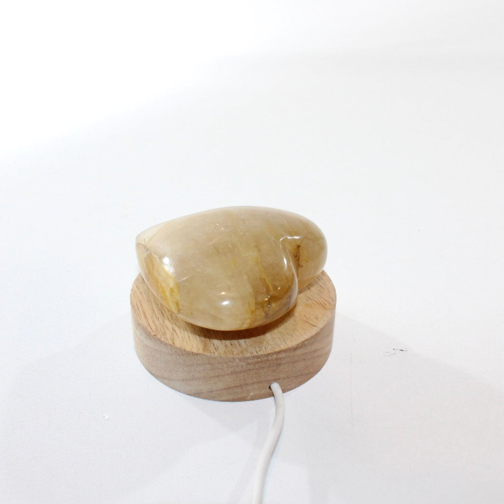 Golden Healer Crystal Heart Lamp. Free express shipping. Shop online from ASH&STONE Crystal Shop Auckland NZ. AfterPay available. 