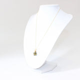 Green Tourmaline gold Necklace | ASH&STONE Crystal Jewellery Shop Auckland NZ
