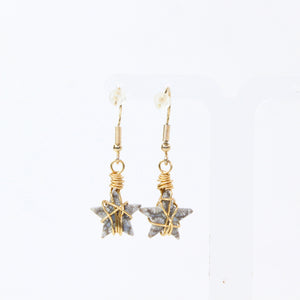 NZ-made fossilised coral star earrings | ASH&STONE Crystal Jewellery Shop Auckland NZ