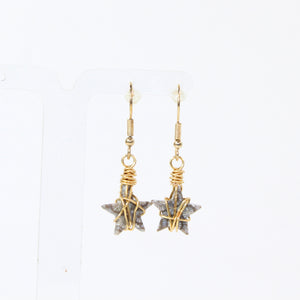 NZ-made fossilised coral star earrings | ASH&STONE Crystal Jewellery Shop Auckland NZ