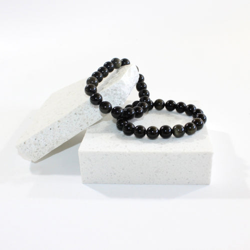 Sheen obsidian bracelet | ASH&STONE Crystal Jewellery Shop Auckland NZ