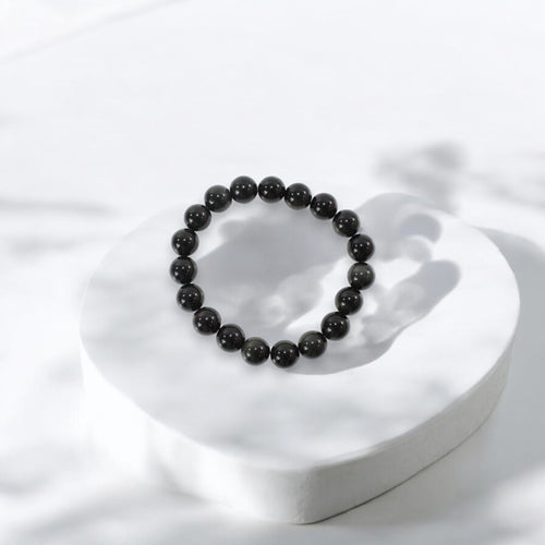 Sheen obsidian bracelet | ASH&STONE Crystal Jewellery Shop Auckland NZ