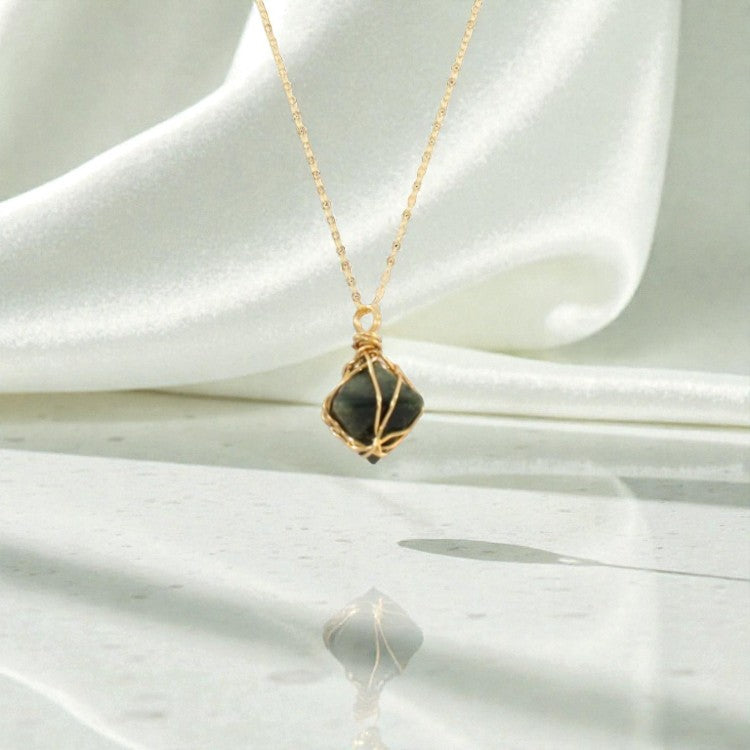 Kambaba Jasper Necklace | ASH & STONE crystal jewellery. Free express shipping NZ. 