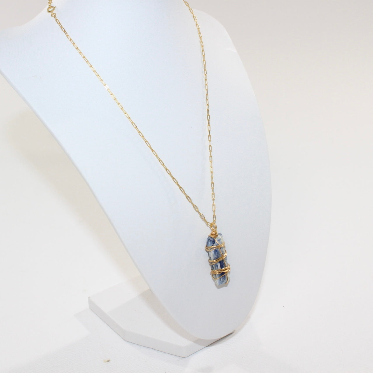 Handmade: Kyanite Crystal Gold plated Necklace | ASH & STONE, Crystals and Jewellery online NZ 