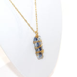 Handmade: Kyanite Crystal Gold plated Necklace | ASH & STONE, Crystals and Jewellery online NZ 