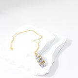 Handmade: Kyanite Crystal Gold plated Necklace | ASH & STONE, Crystals and Jewellery online NZ 