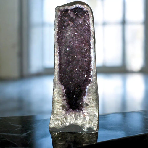 Large AA-grade amethyst crystal cave 69cm height | ASH&STONE Crystal Shop Auckland NZ