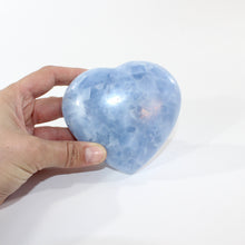 Load image into Gallery viewer, Blue calcite crystal heart | ASH&amp;STONE Crystal Shop Auckland NZ
