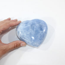 Load image into Gallery viewer, Blue calcite crystal heart | ASH&amp;STONE Crystal Shop Auckland NZ
