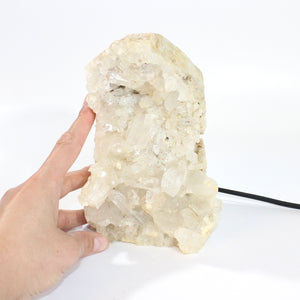 Large clear quartz crystal cluster lamp | ASH&STONE Crystals Shop Auckland NZ