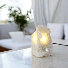 Load image into Gallery viewer, Large clear quartz crystal cluster lamp 2.6kg | ASH&amp;STONE Crystals Shop Auckland NZ
