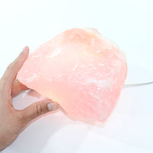 Load image into Gallery viewer, Large AA-Grade rose Quartz crystal on removable lamp base 2.96kg | ASH&amp;STONE Crystal Shop Auckland NZ
