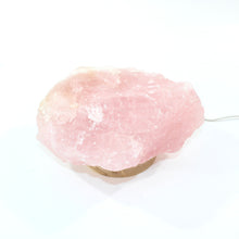 Load image into Gallery viewer, Large AA-Grade rose Quartz crystal on removable lamp base 2.96kg | ASH&amp;STONE Crystal Shop Auckland NZ
