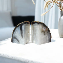 Load image into Gallery viewer, Large agate crystal bookends 2.9kg | ASH&amp;STONE Crystals Shop Auckland NZ
