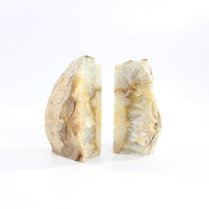 Large agate crystal bookends 3.19kg | ASH&STONE Crystals Shop Auckland NZ