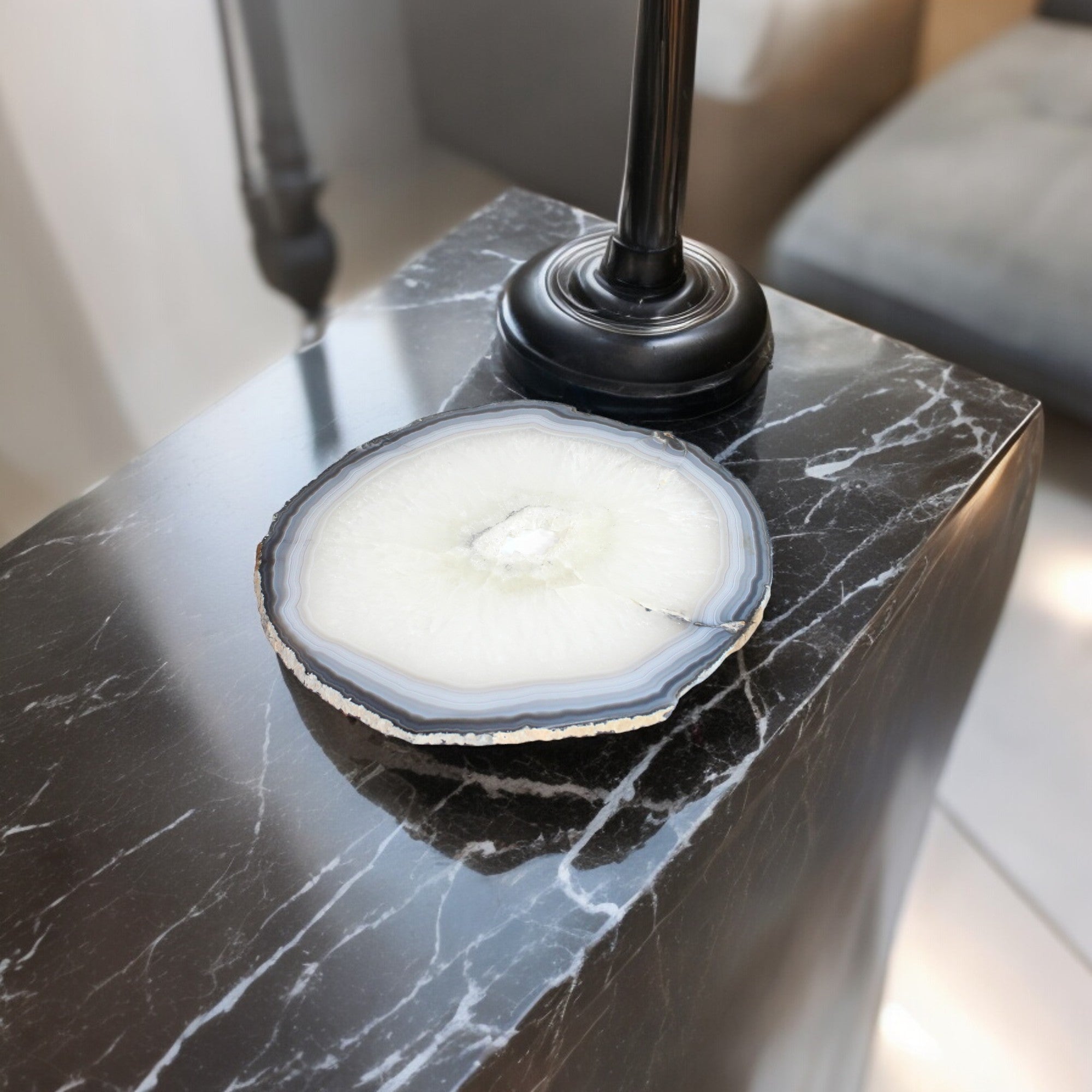 Large gate crystal slice | ASH&STONE Crystals Shop Auckland NZ