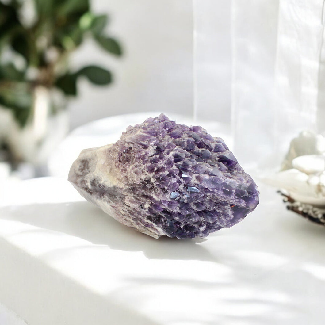 Large amethyst cathedral crystal point 8.57kg | ASH&STONE Crystals Shop Auckland NZ