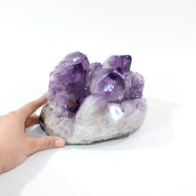 Load image into Gallery viewer, Large high grade+ amethyst crystal cluster with large points 6.75kg | polished edging | ASH&amp;STONE Crystals Shop Auckland NZ
