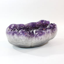 Load image into Gallery viewer, Large high grade amethyst crystal cluster 8.9kg polished edging | ASH&amp;STONE Crystal Shop Auckland NZ
