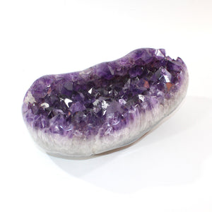 Large high grade amethyst crystal cluster 8.9kg polished edging | ASH&STONE Crystal Shop Auckland NZ