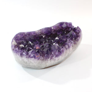 Large high grade amethyst crystal cluster 8.9kg polished edging | ASH&STONE Crystal Shop Auckland NZ