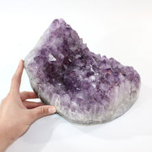 Load image into Gallery viewer, Large amethyst crystal cluster 9.53kg polished edging | ASH&amp;STONE Crystal Shop Auckland NZ
