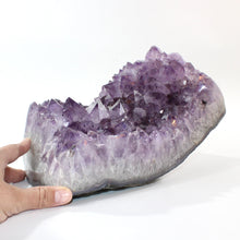 Load image into Gallery viewer, Large amethyst crystal cluster 9.53kg polished edging | ASH&amp;STONE Crystal Shop Auckland NZ
