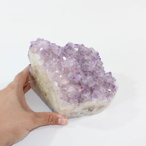 Large amethyst crystal cluster with polished sides 4kg | ASH&STONE Crystal Shop Auckland NZ