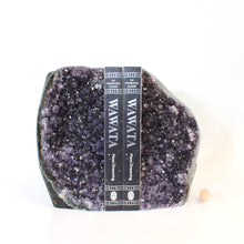 Load image into Gallery viewer, Large amethyst crystal bookends polished edging 4.69kg | ASH&amp;STONE Crystals Shop Auckland NZ
